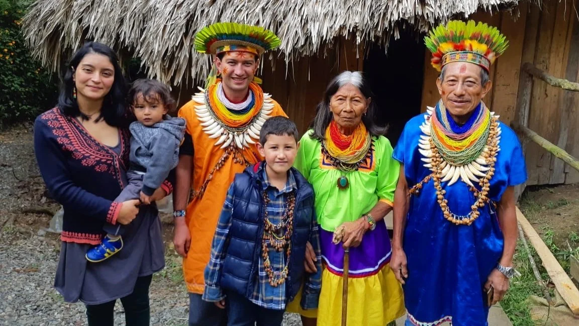 The ZiruYai family gathered in the jungle