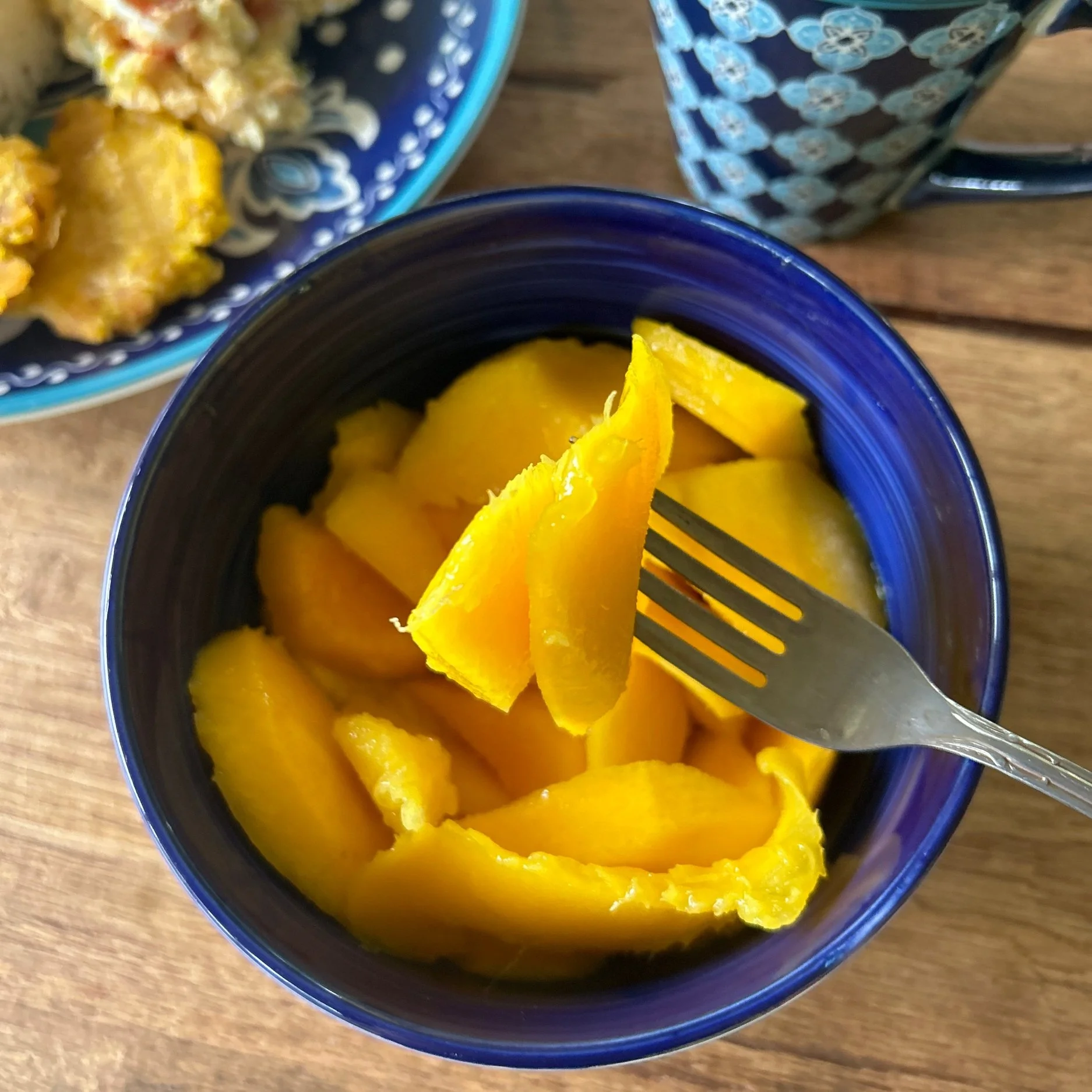 Fresh fruit at the table