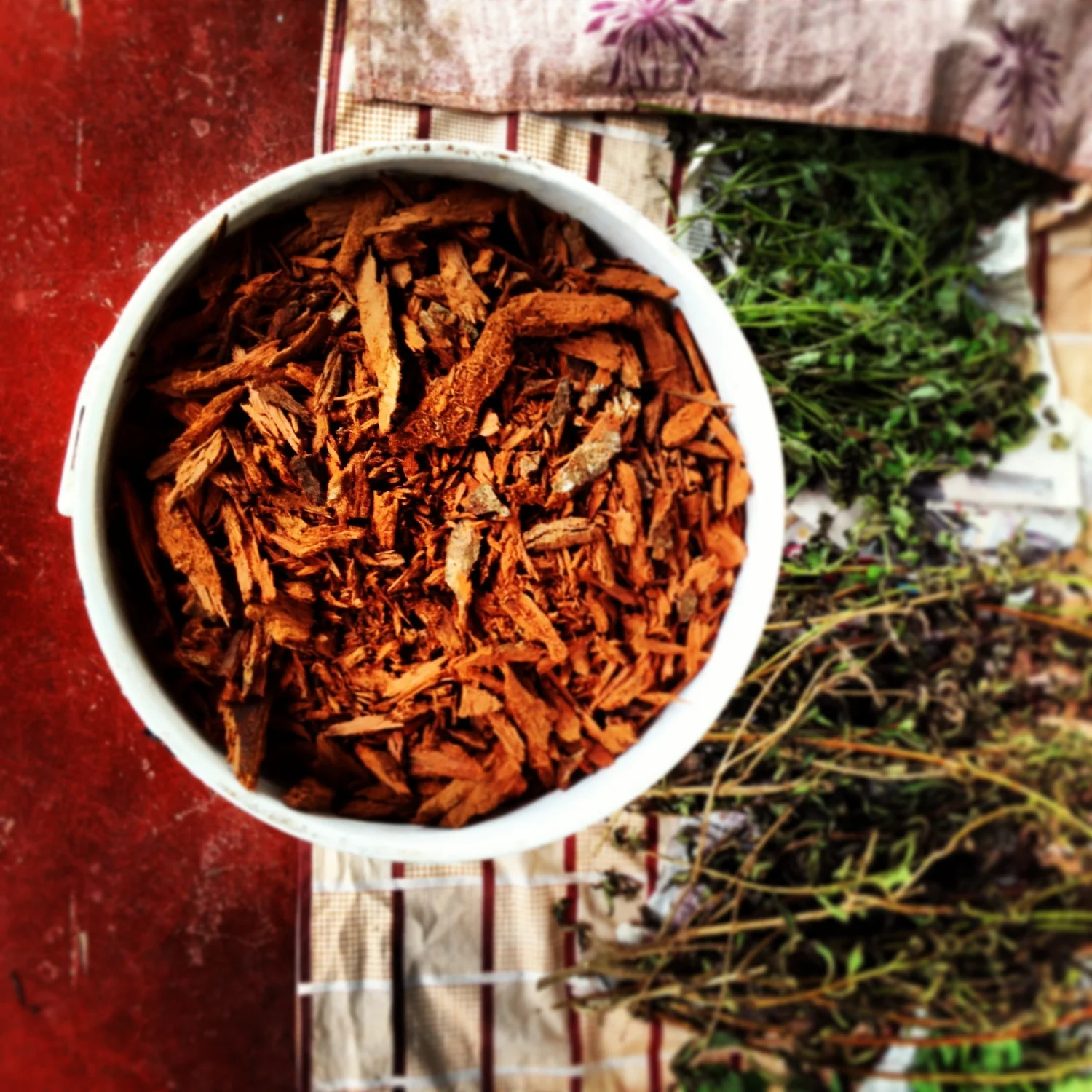 Herbal plant baths